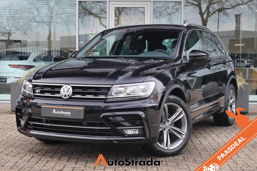 Volkswagen Tiguan 1.5 R-Line TSI ACT 150pk | LED | Trekhaak, Stof, 4 cilinders, Zwart, Metallic lak
