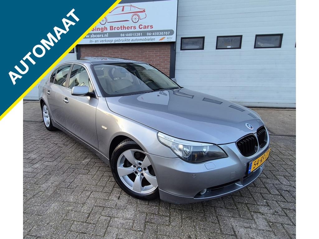 BMW 5 Serie 523i EXE AUT DAK LEER NAP PDC INRUIL MOG!, Auto's, Automaat, 2497 cc, 1465 kg, Euro 4