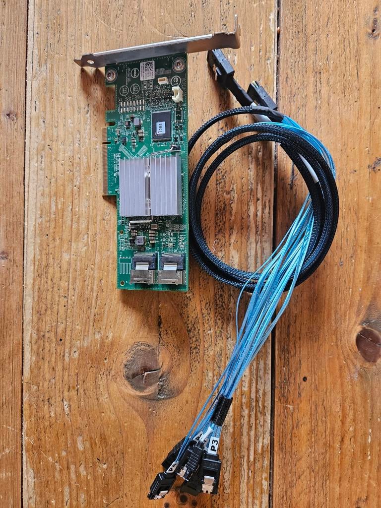 Dell PERC H310 SAS/SATA RAID Controller met kabels, Computers en Software, Videokaarten, Gebruikt, PCI-Express 2, Overige soorten