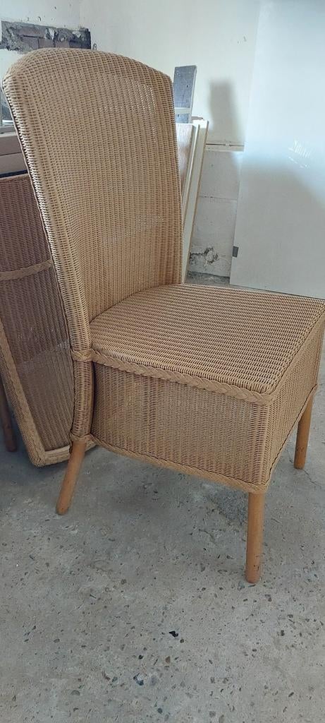 Eetkamerstoel Lloyd Loom, 6 stuks, ook per stuk, Ophalen of Verzenden, Bruin, Vijf, Zes of meer stoelen
