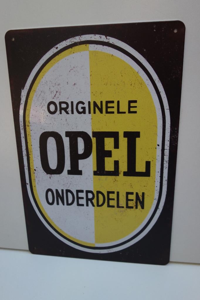 OPEL AUTO LOGO BORD ONDERDELEN voor GARAGE, Ophalen of Verzenden, Nieuw