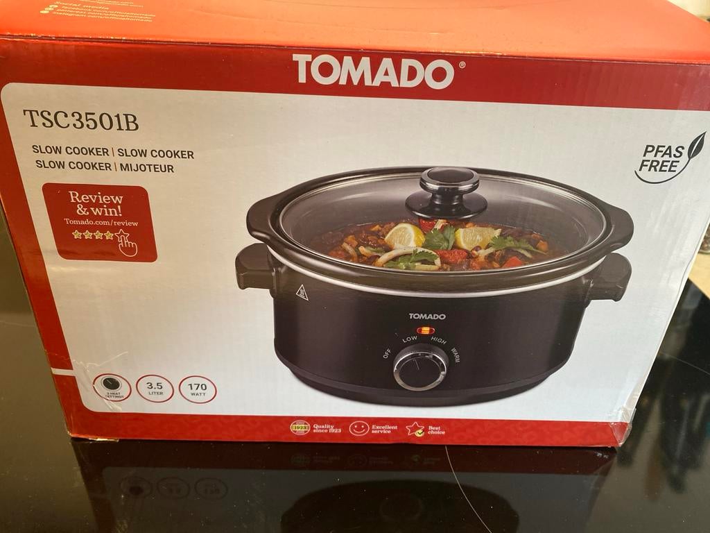Tomado slowcooker TSC3501B nieuw in verpakking, Ophalen of Verzenden, Nieuw