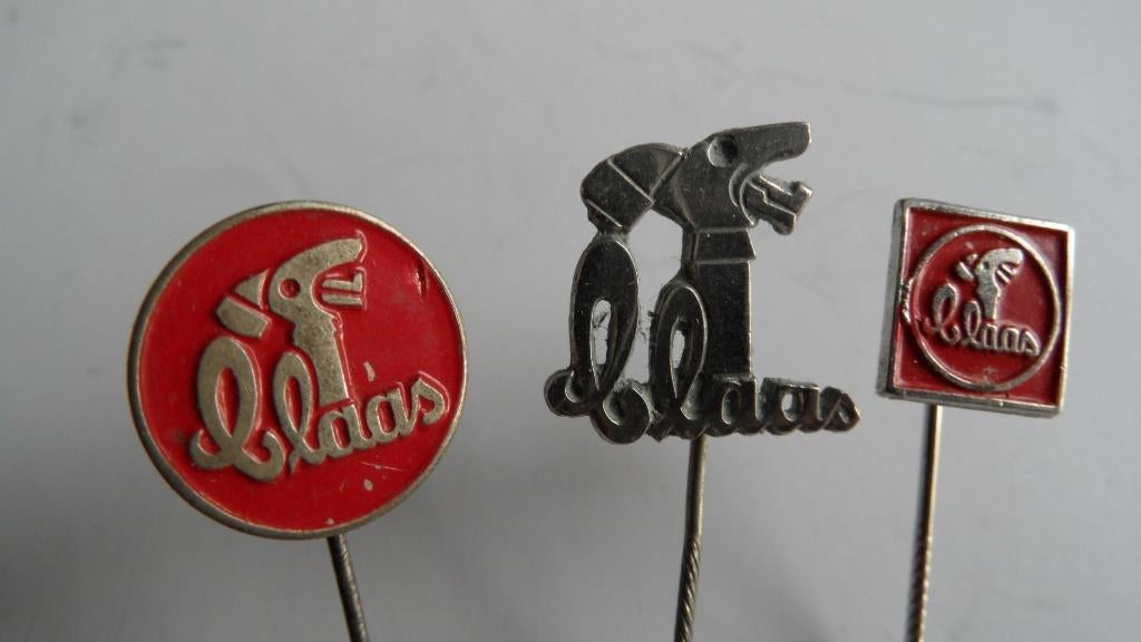 Claas combine landbouw spelden 3 x, Verzenden, Gebruikt, Merk, Speldje of Pin