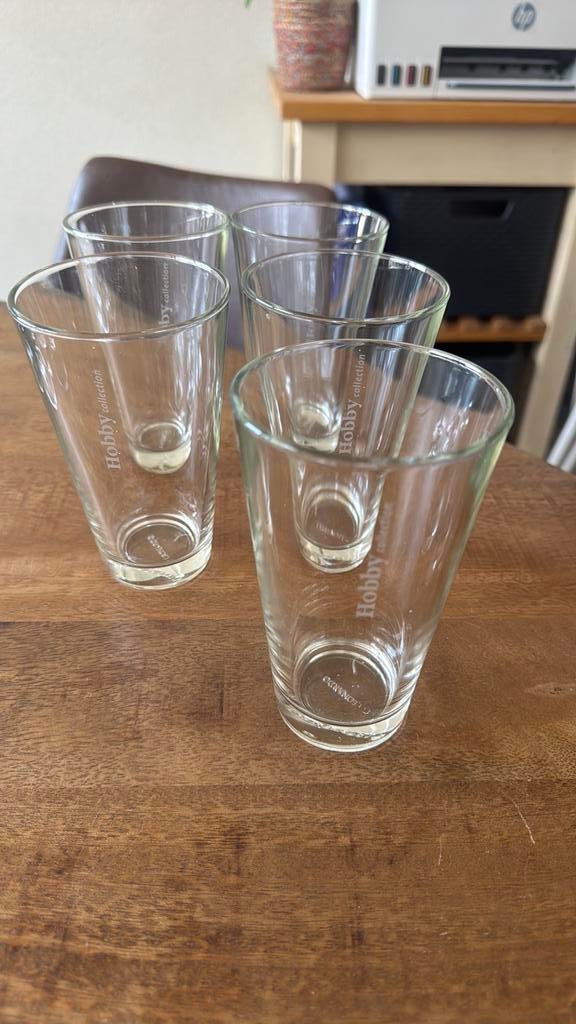 5 Cola glazen Hobby Collection, Ophalen of Verzenden, Zo goed als nieuw