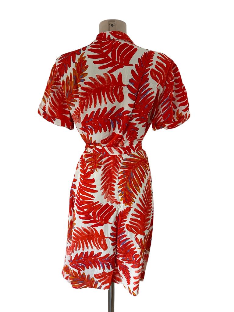 Fabienne Chapot jurk L, Ophalen of Verzenden, Zo goed als nieuw, Rood, Onder de knie