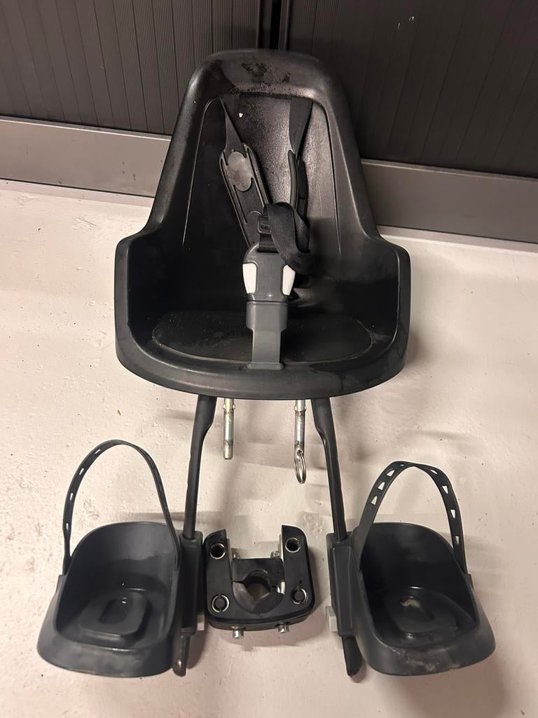 Bobike Mini One Black kinderzitje voorzitje, Fietsen en Brommers, Ophalen, Zo goed als nieuw, 9 t/m 18 kg