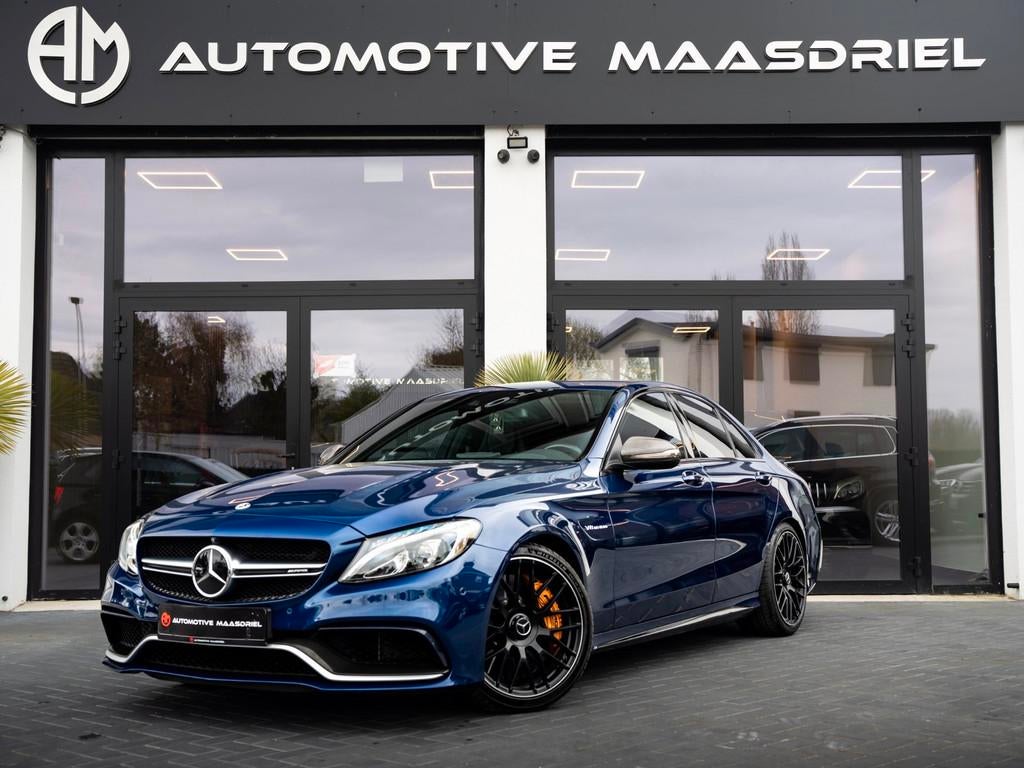 Mercedes-Benz C-klasse AMG 63 Edition 1|KERAMISCH|KUIPSTOELE, Auto's, Mercedes-Benz, Bedrijf, Te koop, C-Klasse, 360° camera, ABS