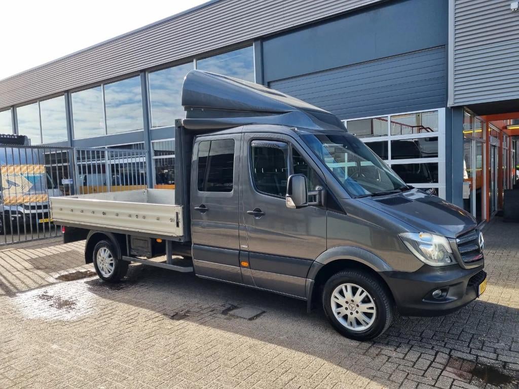 Mercedes-Benz Sprinter 319 CDI 3.0 V6 Open laadbak DC 7 Zits, Auto's, Bestelauto's, Bedrijf, Te koop, ABS, Achteruitrijcamera