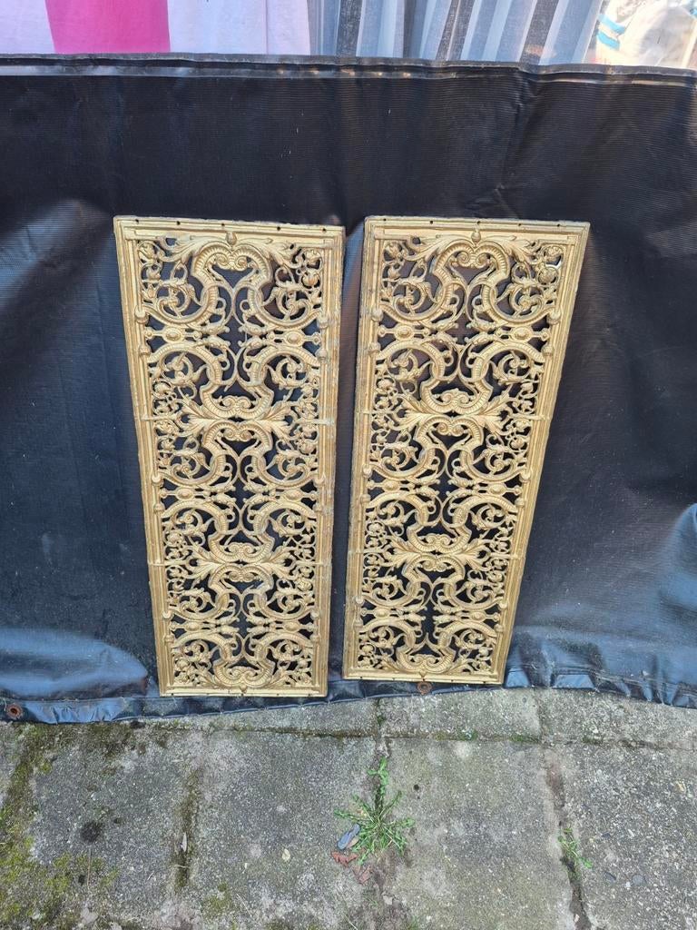 Gietijzeren decoratieve panelen, Neo-Rococo stijl, Ophalen of Verzenden