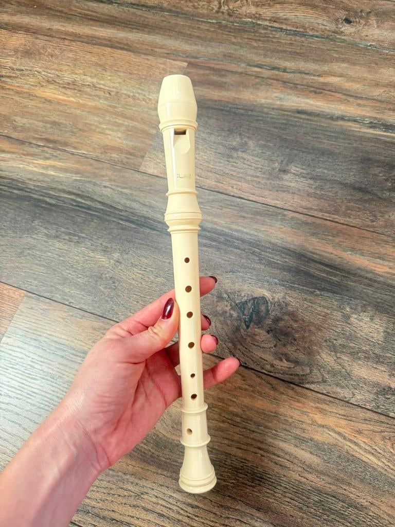 Aulos 302BS Elite Soprano Recorder - Blokfluit in het beige, Ophalen of Verzenden, Zo goed als nieuw, Sopraan of Sopranino, Met koffer, hoes of etui