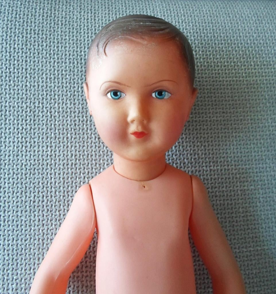Oude Franse pop. Jongen. Petitcollin. Celluloid. Francois., Verzamelen, Poppen, Ophalen of Verzenden, Gebruikt, Pop