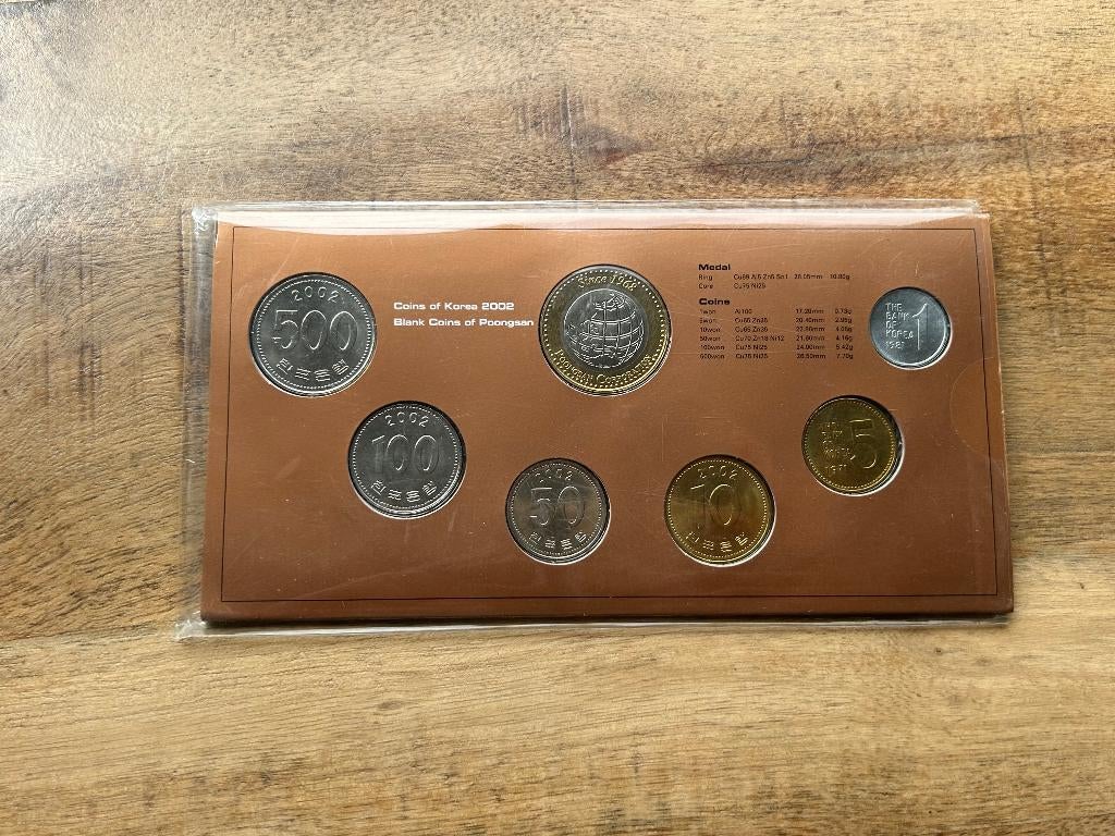 Korea munten set 2002, Ophalen of Verzenden, Oost-Azië