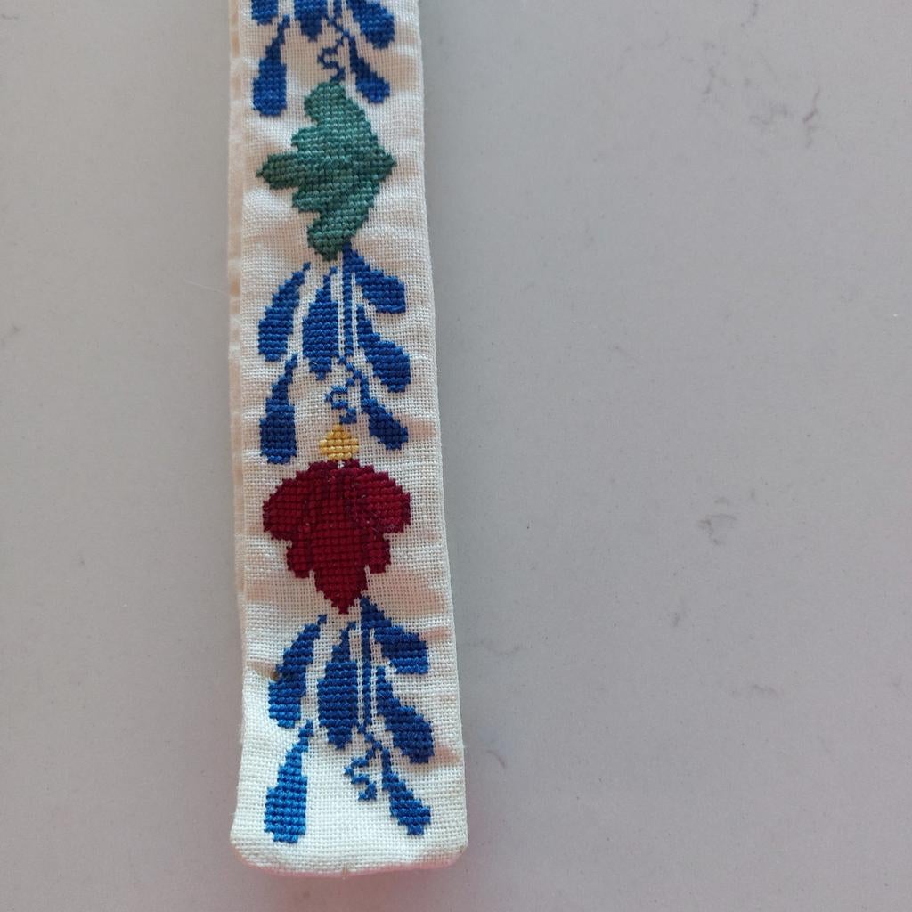 Boerenbont 2 Fijn Geborduurde Kastranden 20.00 Weesp, Ophalen of Verzenden, Wit, Tafelkleed of Tafelzeil