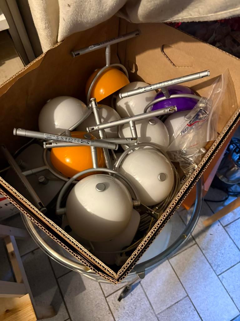 Ikea design lampen set, Ophalen of Verzenden, Zo goed als nieuw, Metaal of Aluminium, Led