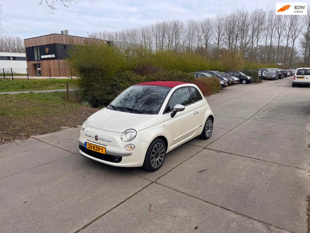Fiat 500 C 1.2 Lounge Automaat.Clima.Cabrio, Auto's, Euro 5, Gebruikt, 1242 cc, Cabriolet