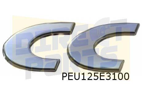 Peugeot 206/207 CC embleem tekst ''CC'' achterklep Origineel, -, Verzenden, -, Nieuw