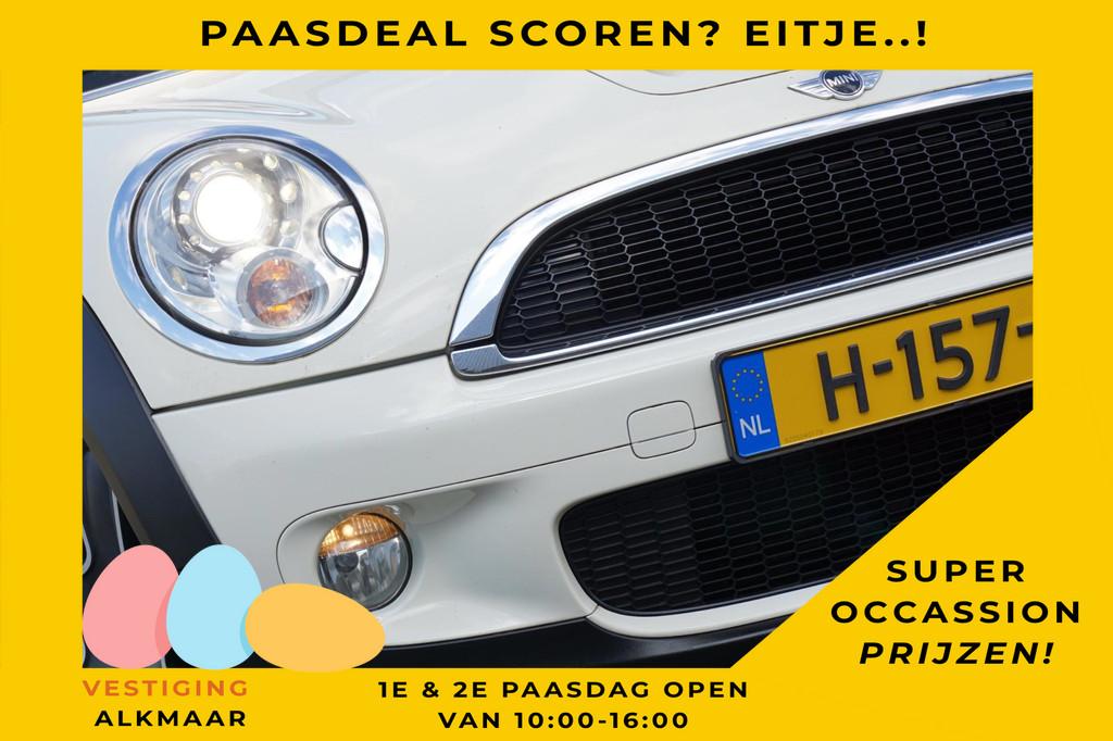 Mini Cabrio 1.6 Cooper S Chili - Pepper white/Hot Chocolate, Auto's, Mini, Voorwielaandrijving, Euro 5, 15 km/l, Gebruikt