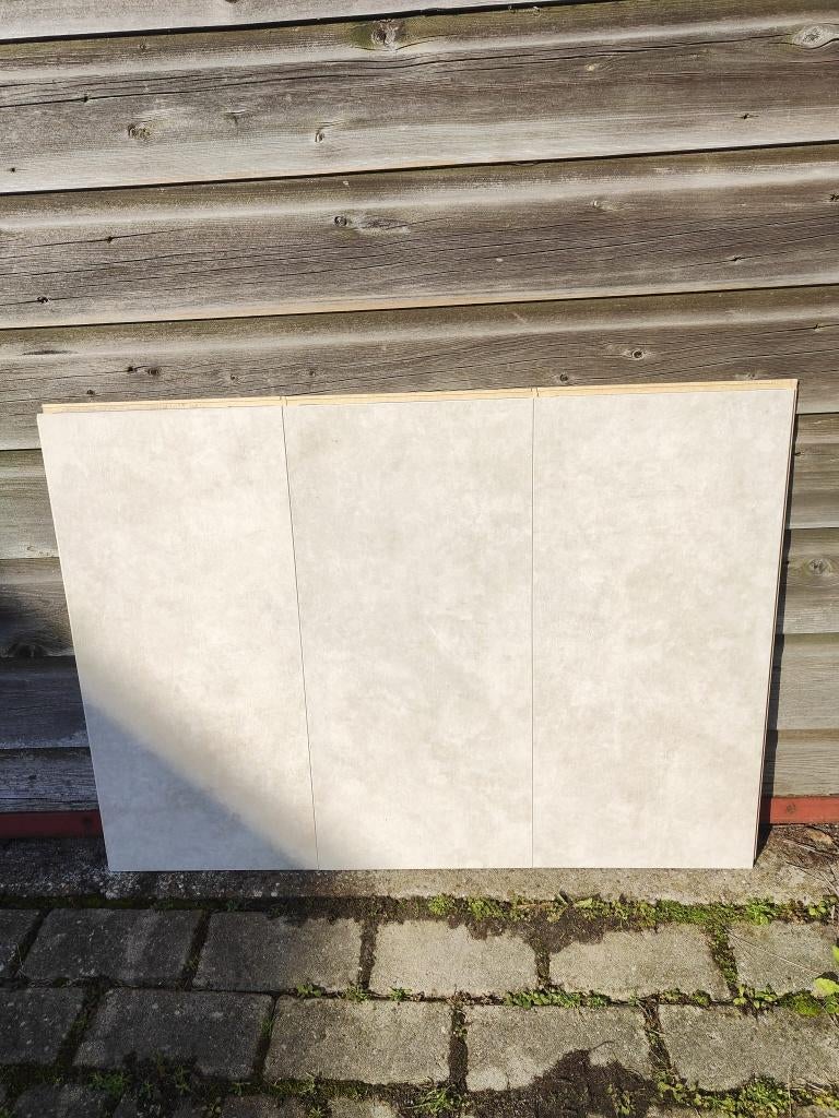 73m2 classen kliklaminaat grijze tegels / waterbestendig!, Ophalen, Kunststof, 50 tot 150 cm, Nieuw