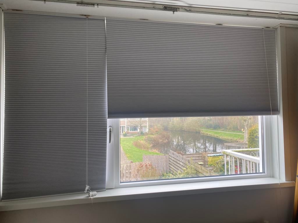 Mooi dubbele rolgordijnen., Huis en Inrichting, Stoffering | Gordijnen en Lamellen, 150 tot 200 cm, Ophalen of Verzenden, Zo goed als nieuw