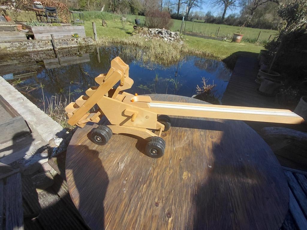Houten Jacobsladder - Transportband op wielen, Ophalen of Verzenden, Zo goed als nieuw, Overige typen