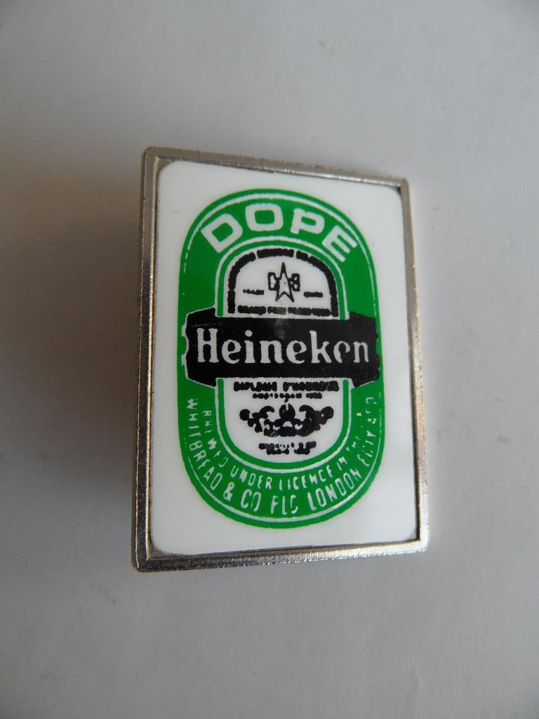 Heineken bier Dope speld, Verzamelen, Verzenden, Gebruikt, Merk, Speldje of Pin