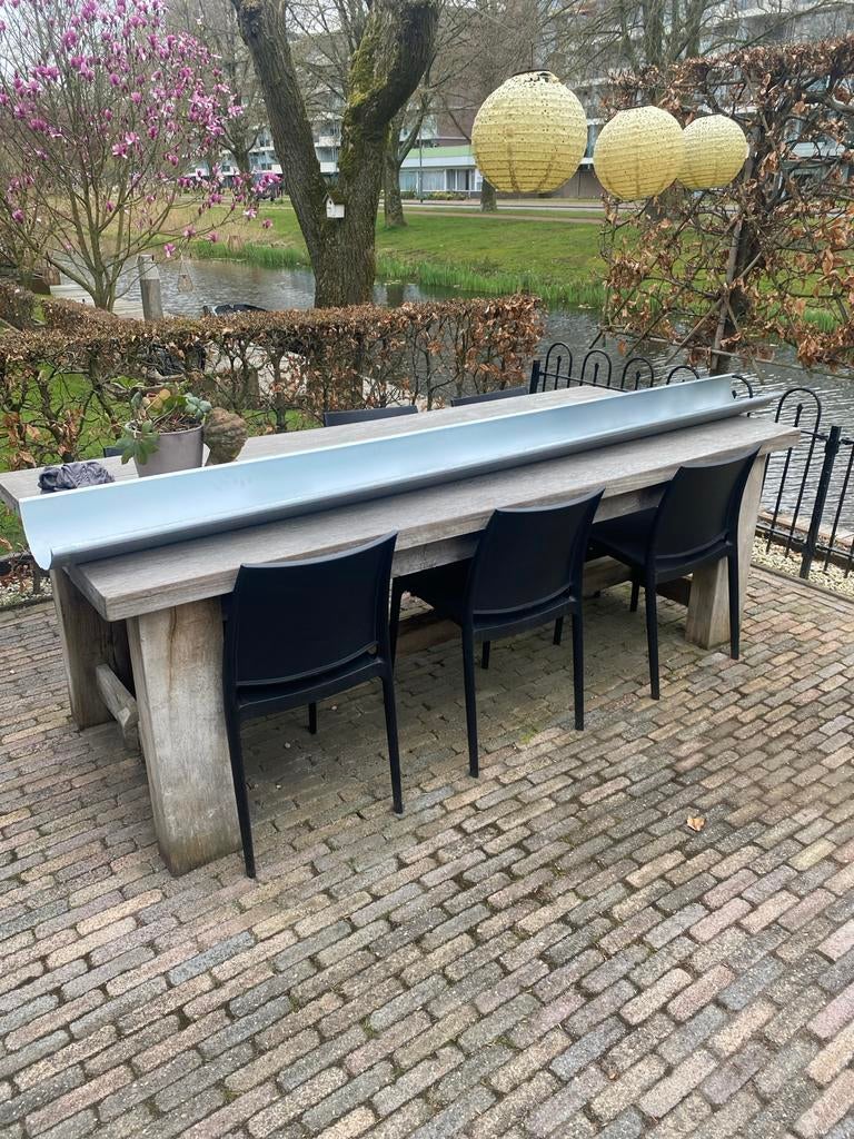 Nieuw stuk Rheinzink RHZ 37 mastgoot 2,5 m, 2 tot 4 meter, Nieuw, Zink, Dakgoot