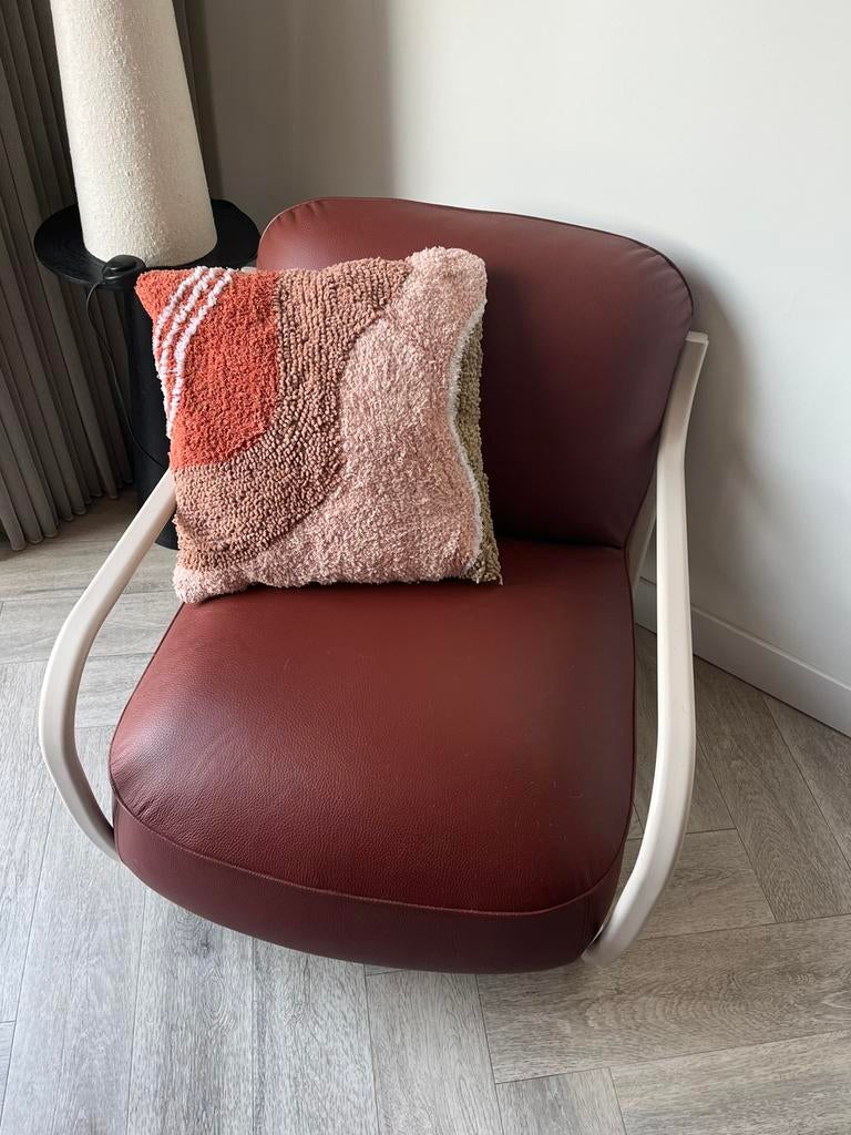 Leolux Pode Chap fauteuil in leer, Ophalen of Verzenden, Zo goed als nieuw, Leer