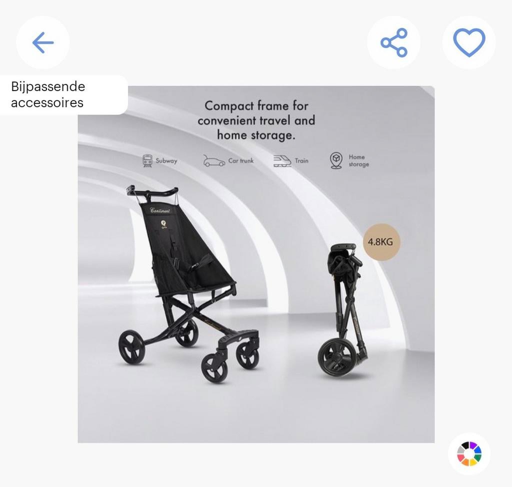 Lichtgewicht buggy - Super compact, makkelijk voor onderweg, Ophalen, Gebruikt, Overige merken