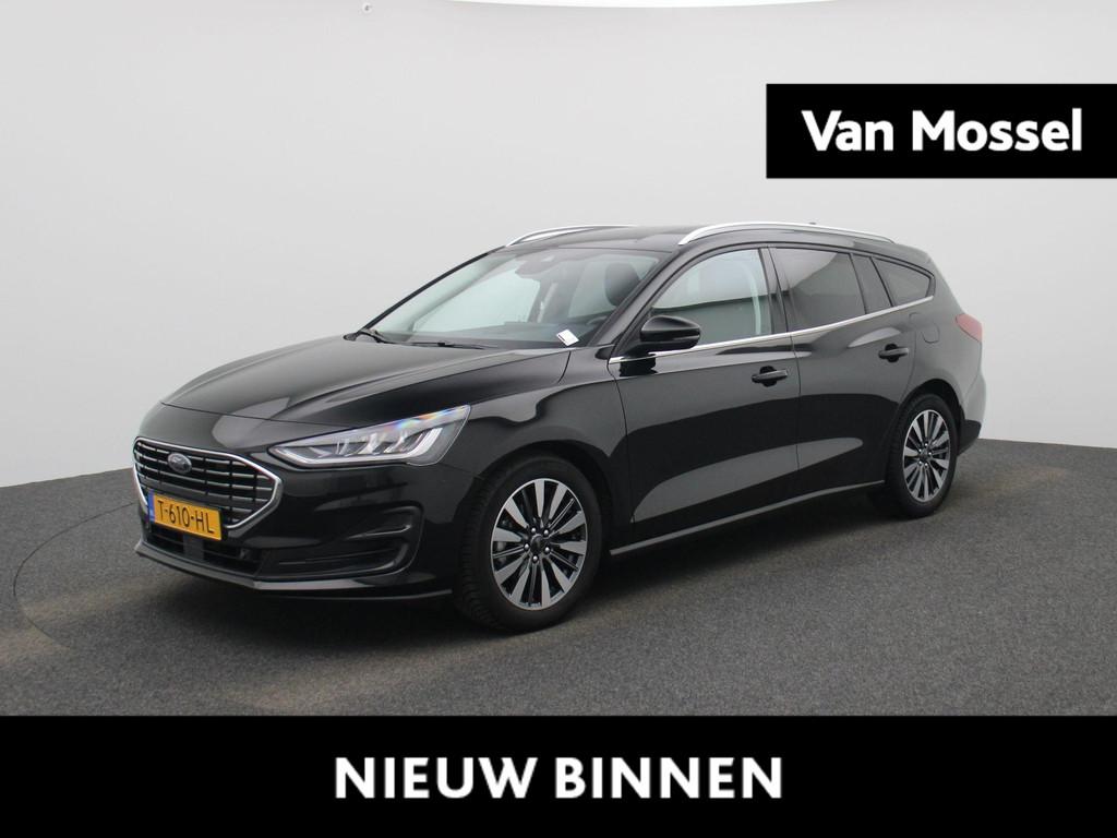 Ford Focus Wagon 1.0 EcoBoost Hybrid Titanium X, 12 maanden, Gebruikt, Euro 6, Zwart