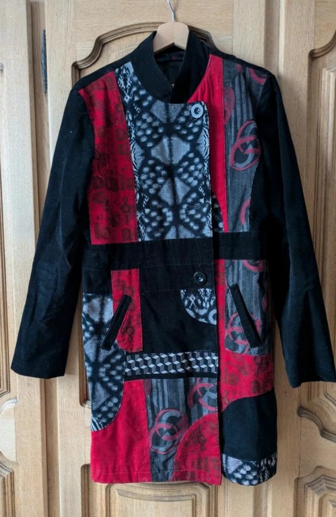 Desigual Rainbow Jas - Kleurrijke Patchwork Jas 44, Maat 42/44 (L), Ophalen of Verzenden, Zo goed als nieuw, Desigual