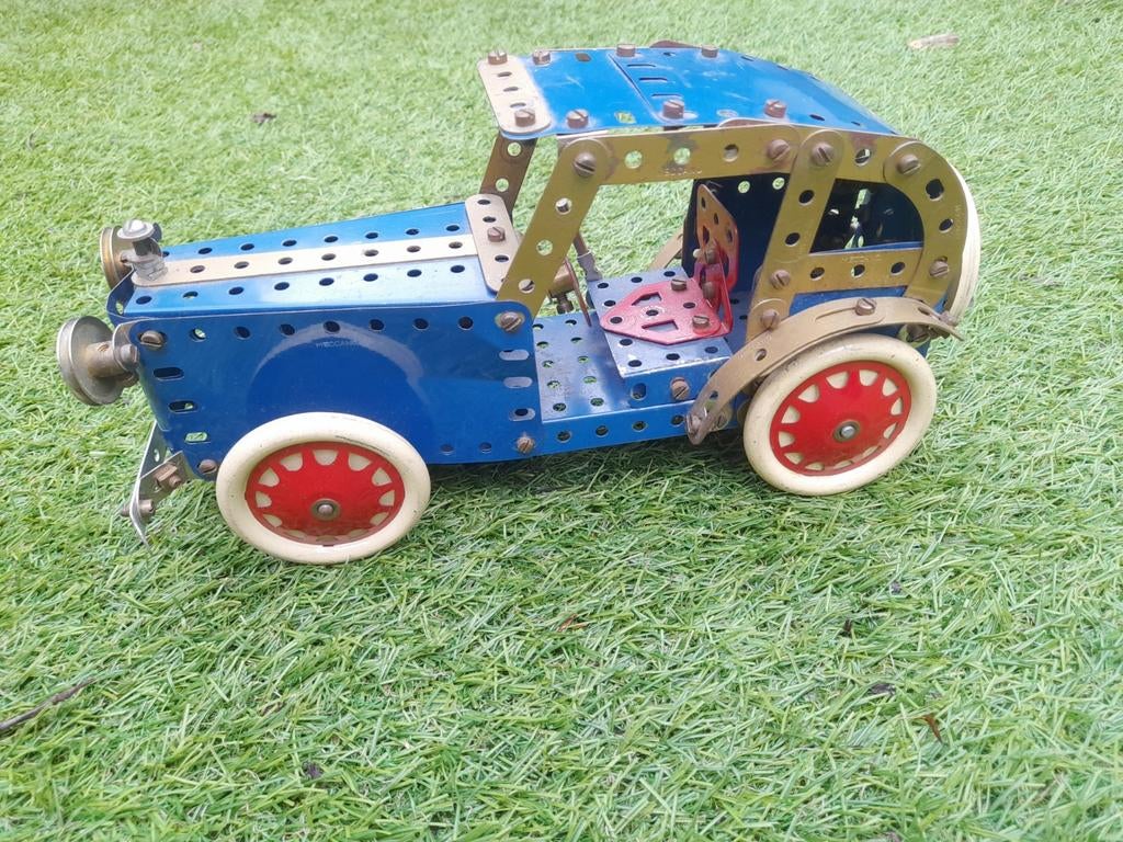 Oude Meccano oldtimer modelauto, Overige merken, Gebruikt, Auto, Groter dan 1:32