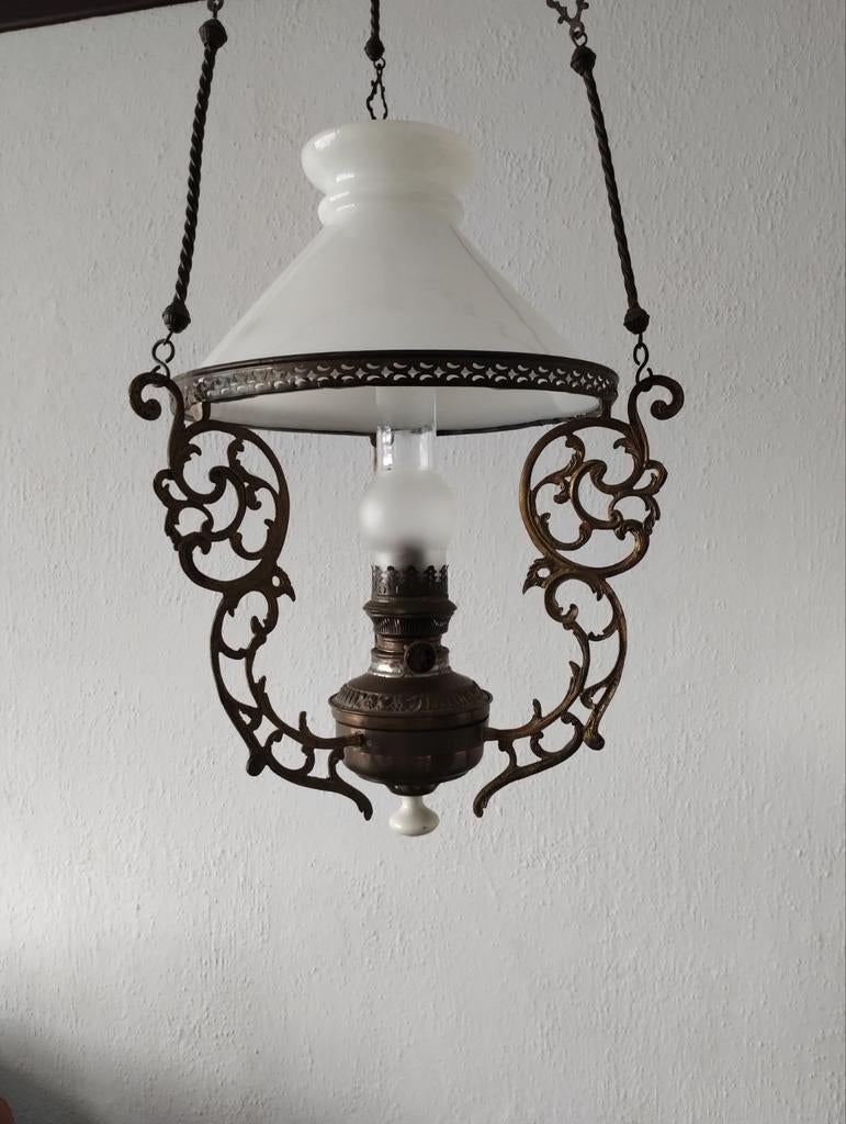 Olielampje antiek en geheel origineel werkend, Antiek en Kunst, Antiek | Lampen, Ophalen