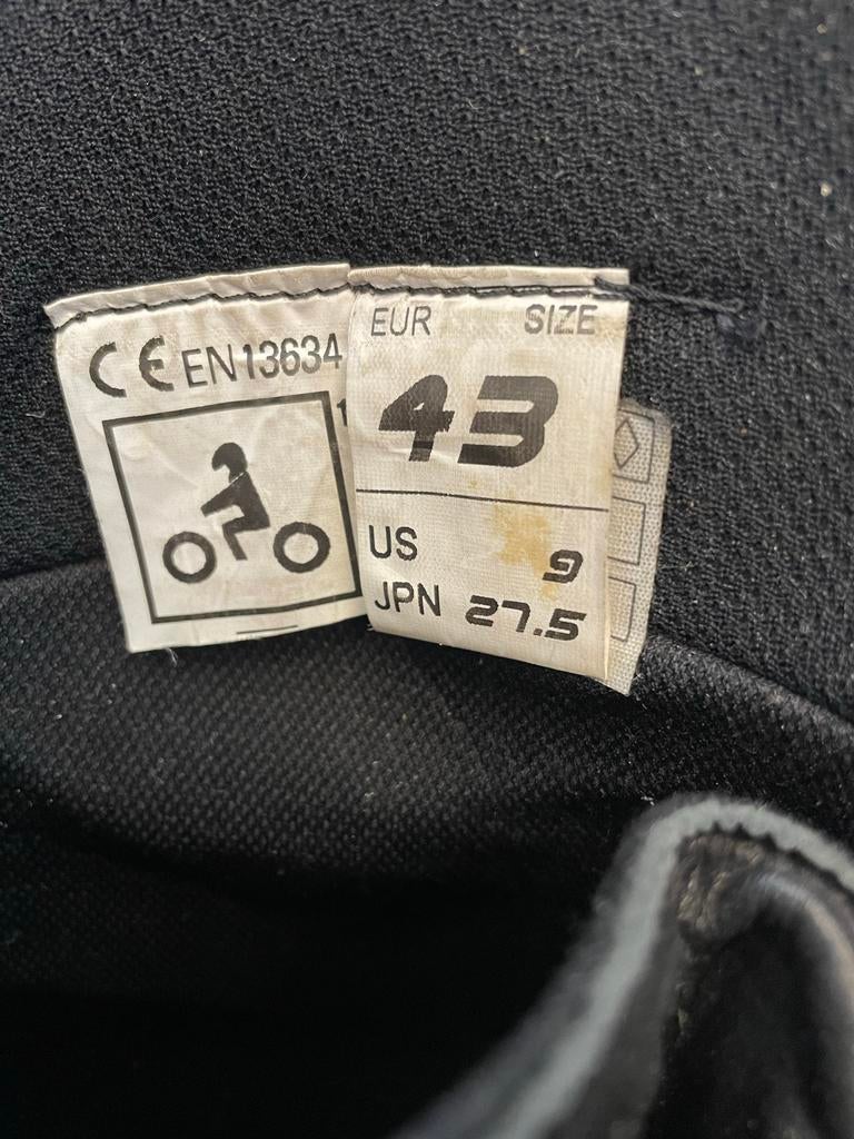 Motorlaarzen maat 43, Motoren, Kleding | Motorkleding, Ophalen of Verzenden, Tweedehands, Heren, Laarzen