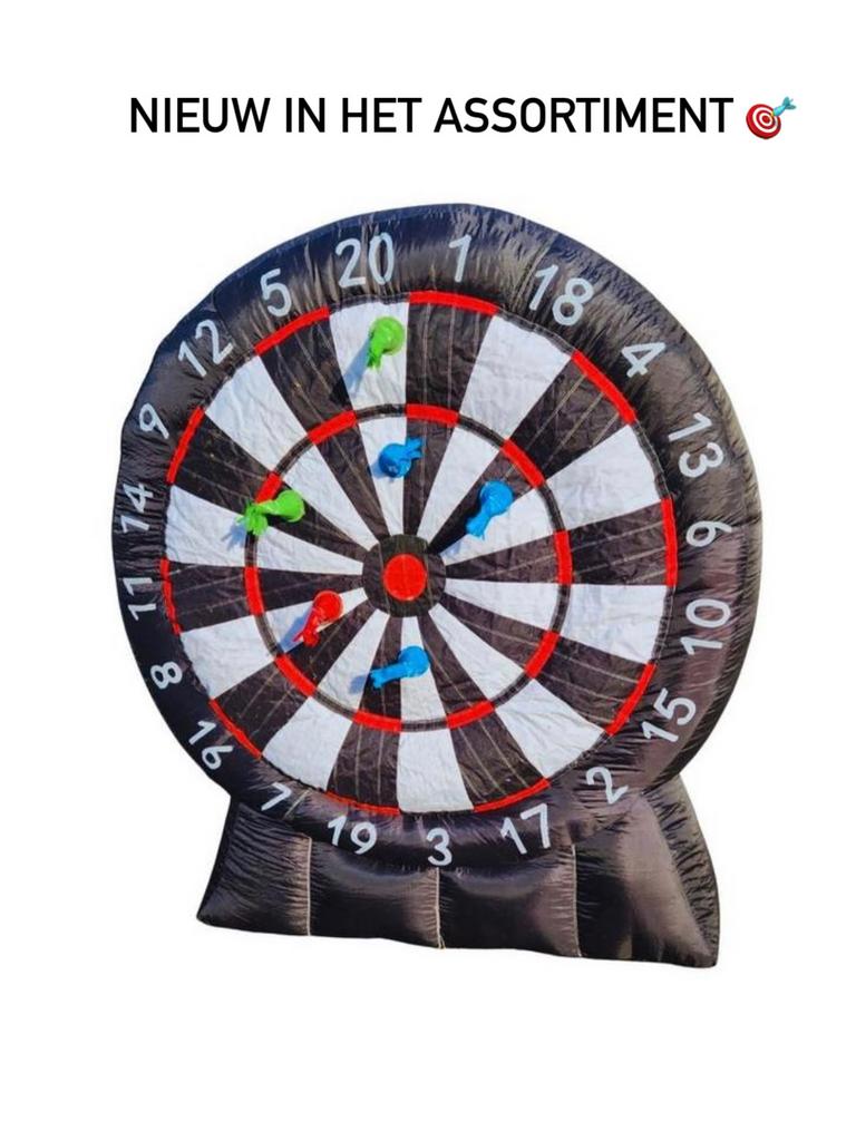 Mega dartbord opblaasbaar te huur - huren springkussen, Hobby en Vrije tijd, Feestartikelen | Verhuur, Ophalen, Zo goed als nieuw