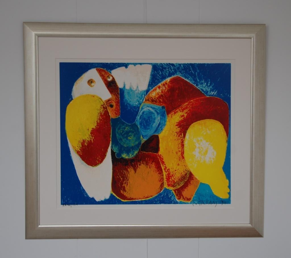 Theo Mackaay zeefdruk schilderij. Jaar 1994, Ophalen
