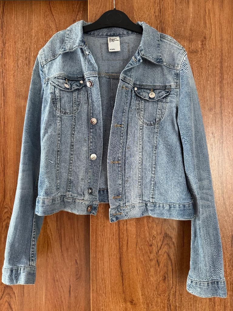 Dames spijkerjasje maat S, Maat 38/40 (M), H&M, Blauw, Ophalen of Verzenden