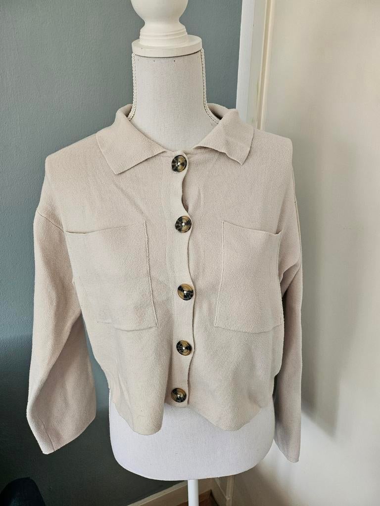 Esmara gebreid vestje maat S - beige, Beige, Maat 36 (S), Gedragen, Esmara