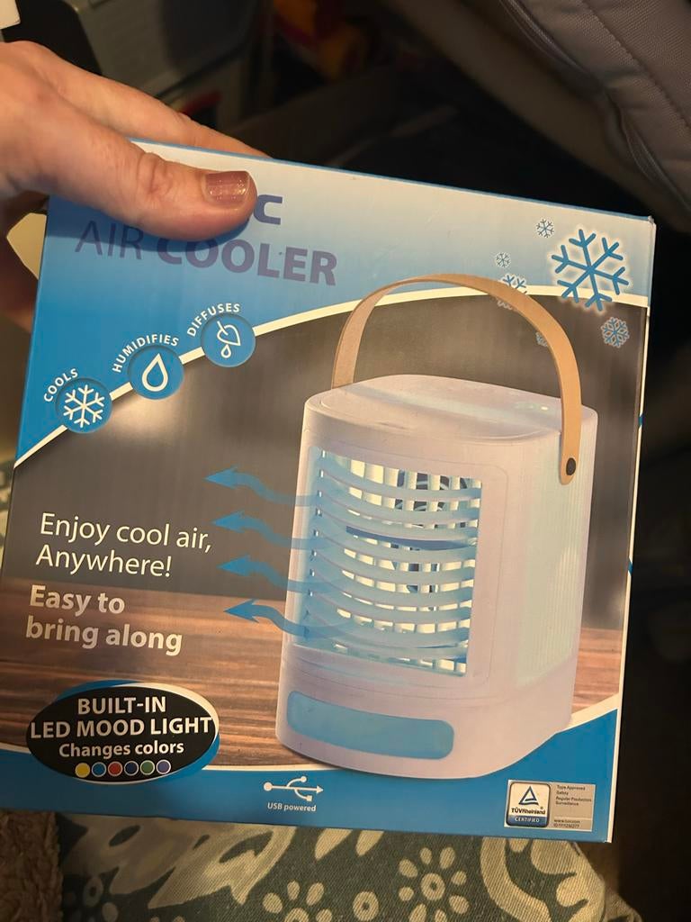 2x Draagbare Airco / Aircooler met LED Licht - Zgan, Ophalen, Minder dan 60 m³, Zo goed als nieuw, Koelen en Ontvochtigen