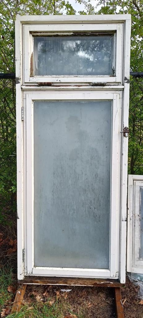 Hardhouten draaiende ramen incl klepramen zie omschrijving, Ophalen, Hout, Raamkozijn