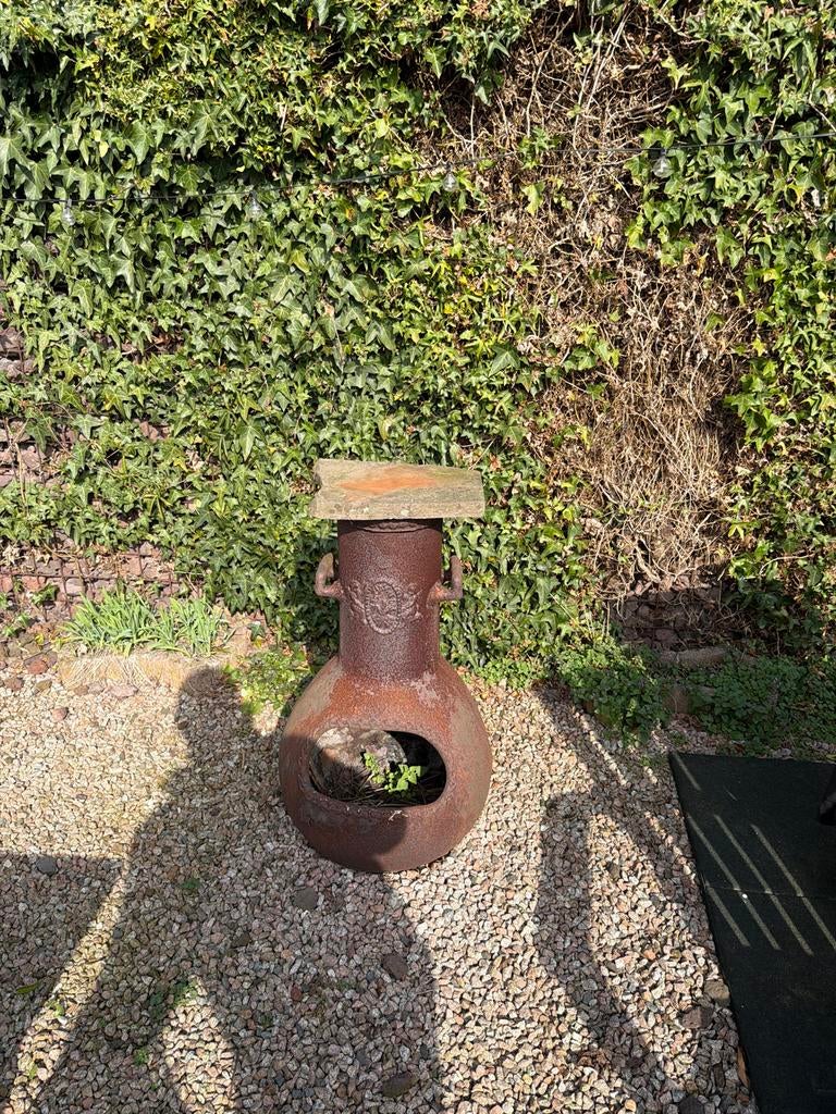 Gietijzeren vuurkorf - Gezellige warmte voor uw tuin, Ophalen, Gebruikt, Vuurkorf