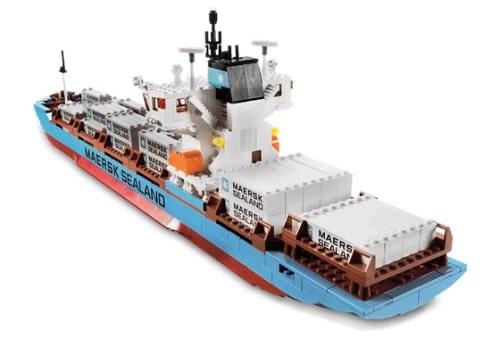 Lego Maersk Line containerschip (10241), Gebruikt, Overige thema's, Lego, Ophalen of Verzenden