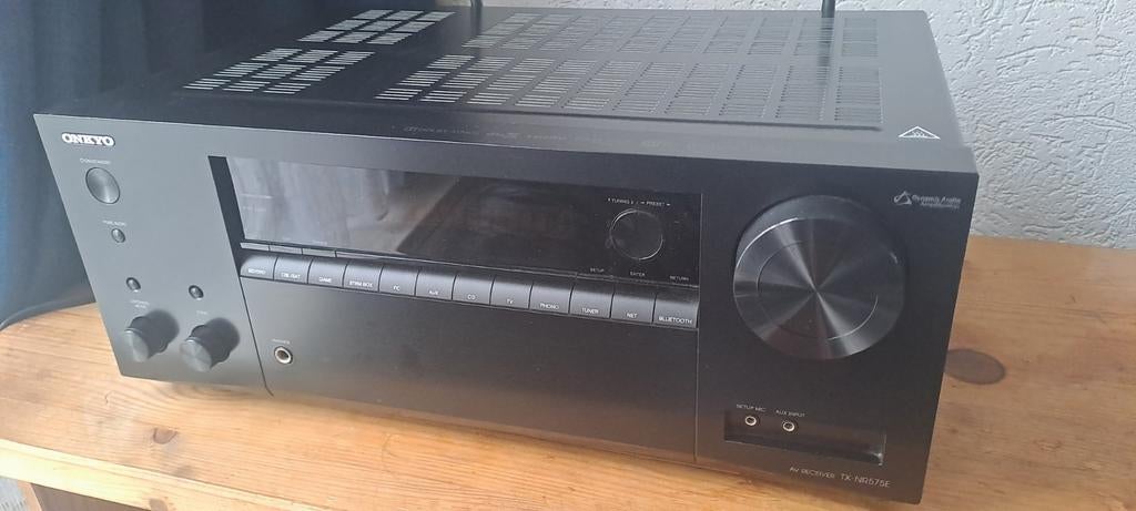 Onkyo tx nr575 E av 7.1 receiver zgan, Ophalen, 120 watt of meer, Onkyo