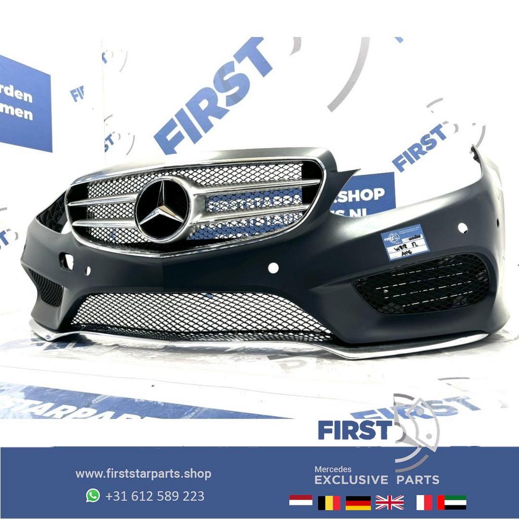 W212 BUMPER FACELIFT AMG Voorbumper COMPLEET Mercedes 2012-2, Gebruikt, -, Voor, Ophalen of Verzenden