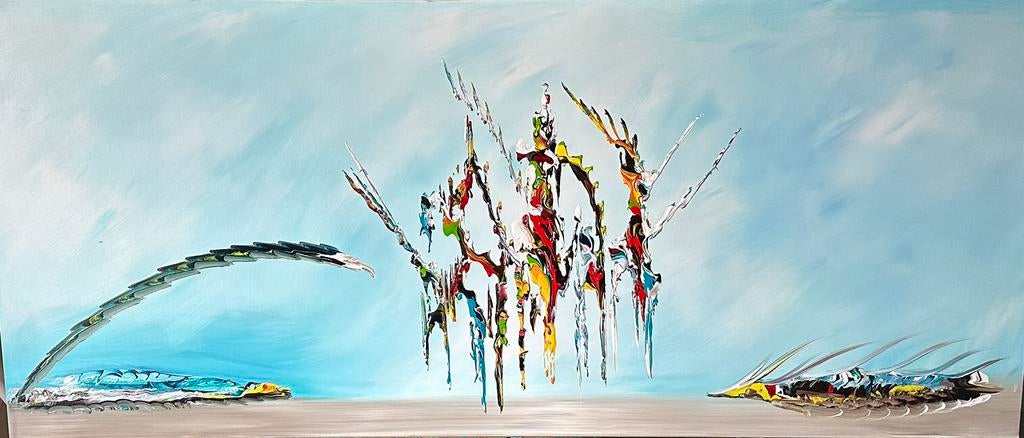 Gena G.- “ The wonder”- Handgeschilderd- Uniek-XXL, Ophalen of Verzenden