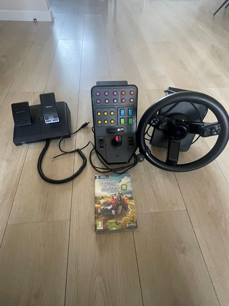 Stuur met bedieningspaneel voor Farm Simulator, 1 speler, Ophalen of Verzenden, Zo goed als nieuw, Simulatie