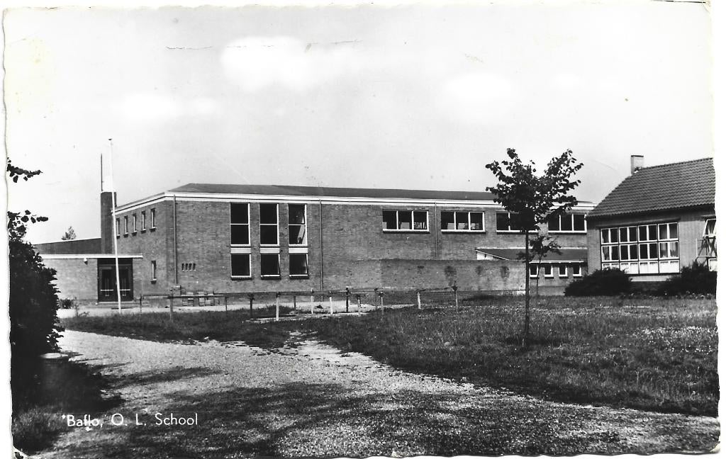Baflo;  O. L. School, Verzenden, 1940 tot 1960, Gelopen, Groningen