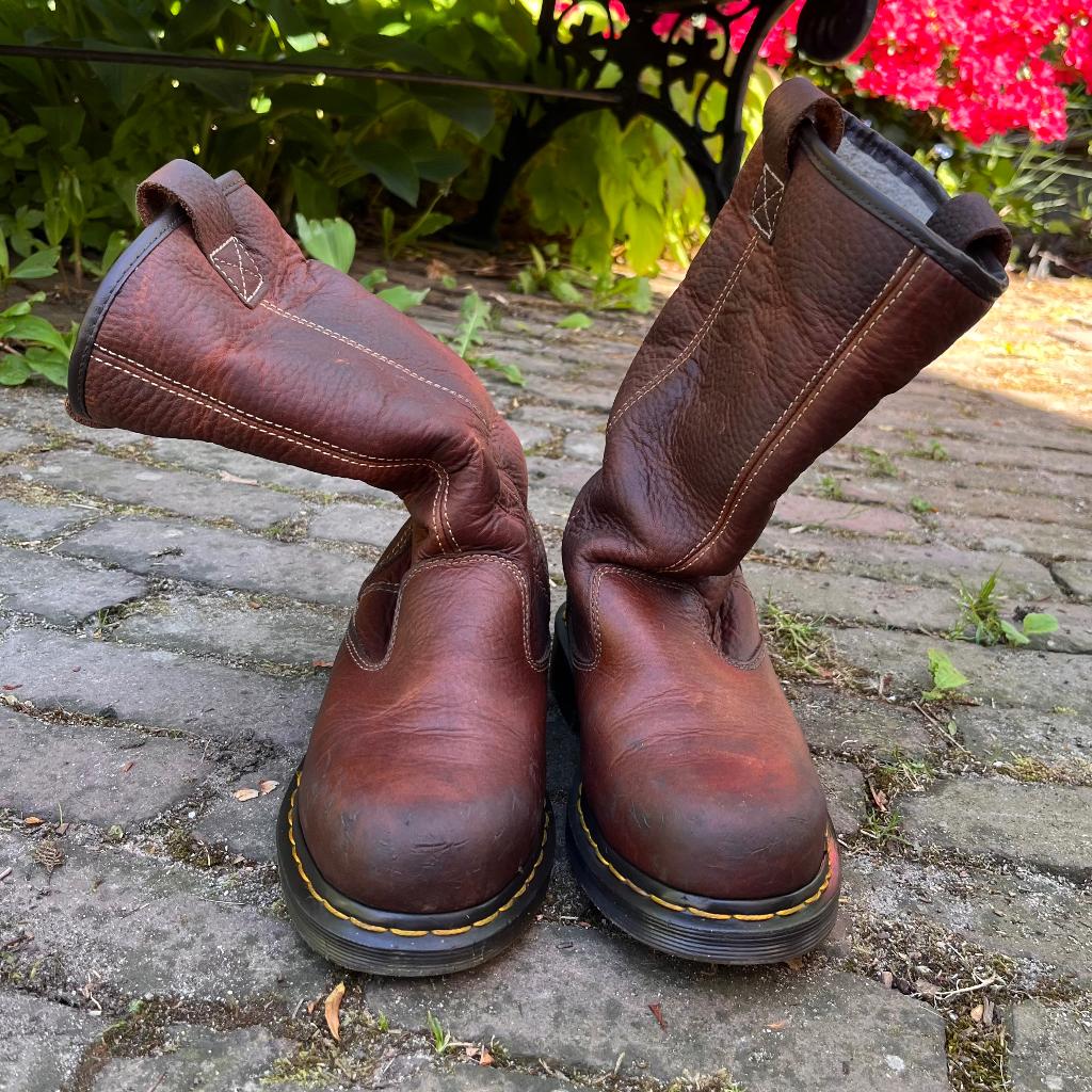 Dr. Martens work boots, werkschoen met stalen neus, Bruin, Ophalen of Verzenden, Werkschoenen, Dr. Martens