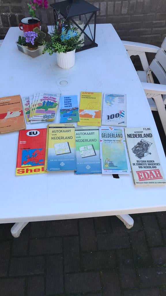 Diverse oude autokaarten enz., Ophalen of Verzenden