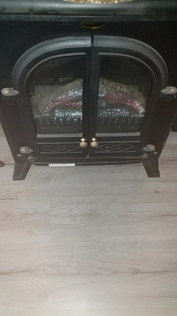 Sfeerkacheltje  met koude  en warme  lucht, Ophalen of Verzenden, Zo goed als nieuw, Vrijstaande haard, Elektrische haard