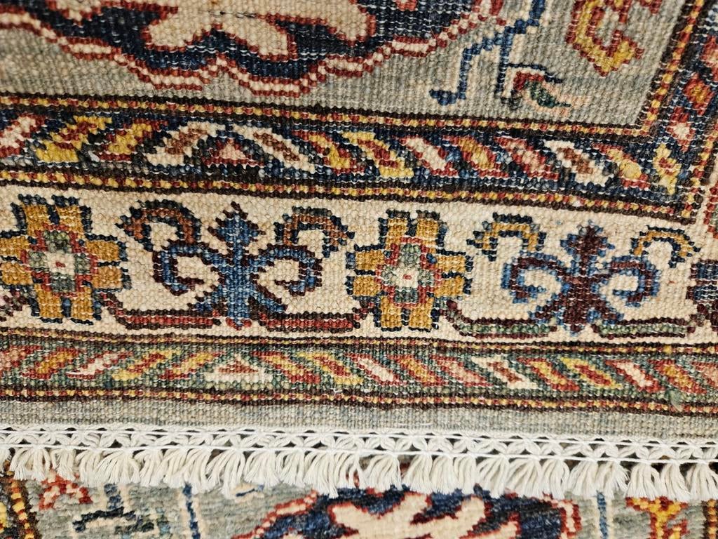 Handgeknoopt oosters tapijt kazak super 90x66, Info@SlatsAntiek.nl, 50 tot 100 cm, Perzisch, Crème